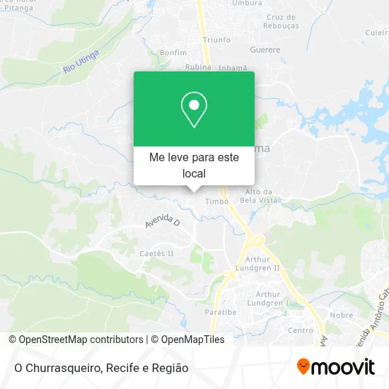 O Churrasqueiro mapa