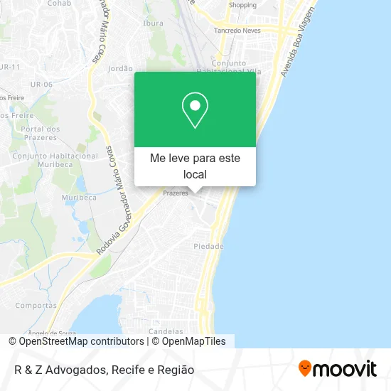 R & Z Advogados mapa