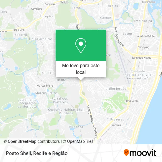 Posto Shell mapa