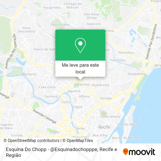 Esquina Do Chopp - @Esquinadochopppe mapa