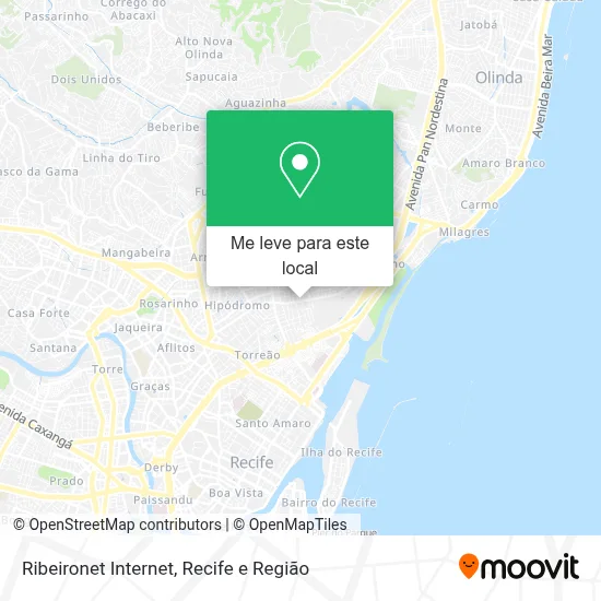 Ribeironet Internet mapa