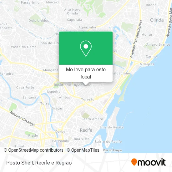Posto Shell mapa