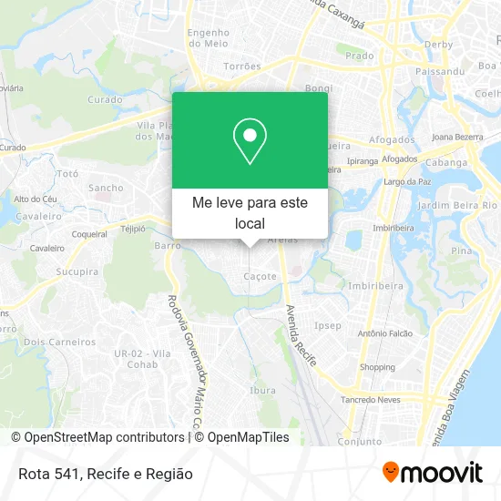 Rota 541 mapa