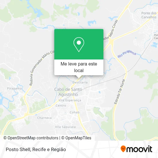 Posto Shell mapa