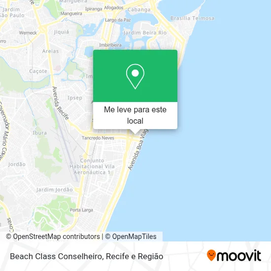 Beach Class Conselheiro mapa