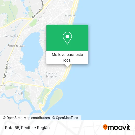 Rota 55 mapa
