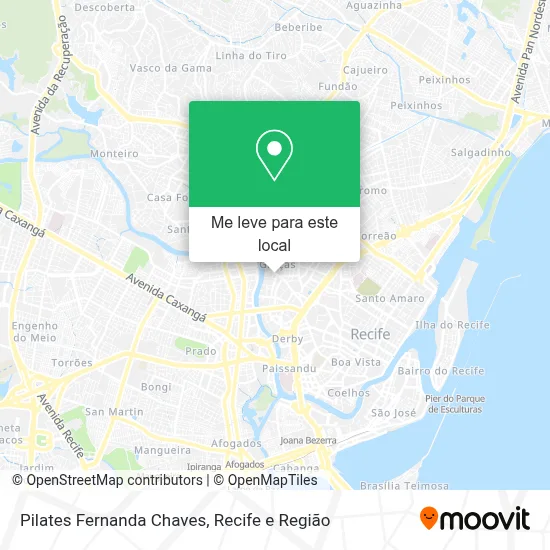 Pilates Fernanda Chaves mapa