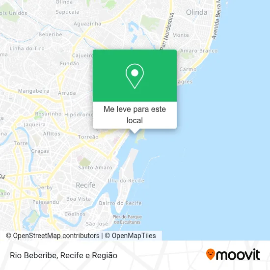 Rio Beberibe mapa