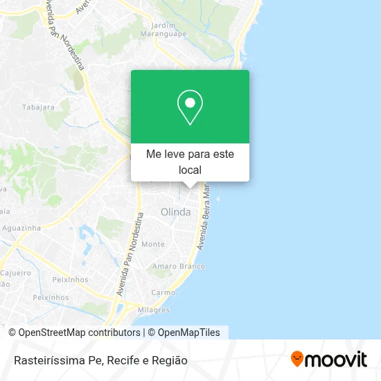 Rasteiríssima Pe mapa