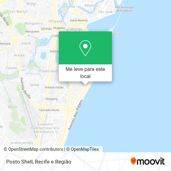 Posto Shell mapa