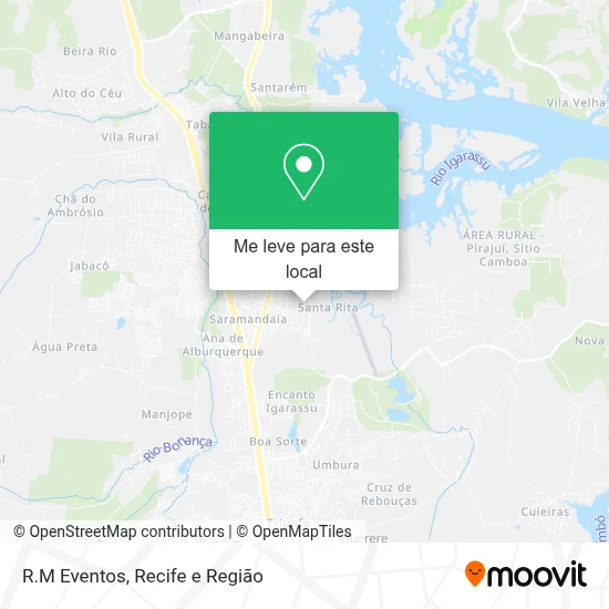 R.M Eventos mapa