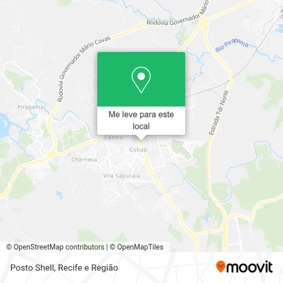 Posto Shell mapa