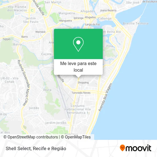 Shell Select mapa