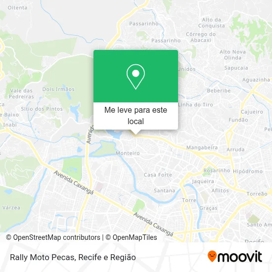 Rally Moto Pecas mapa