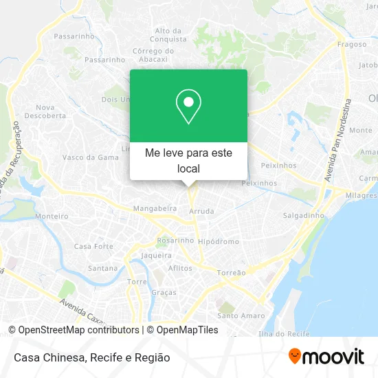 Casa Chinesa mapa