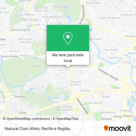 Natural Com Afeto mapa