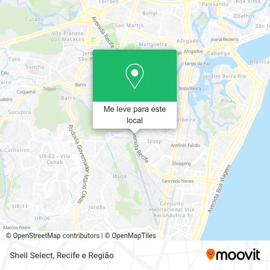 Shell Select mapa