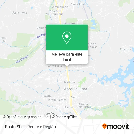 Posto Shell mapa