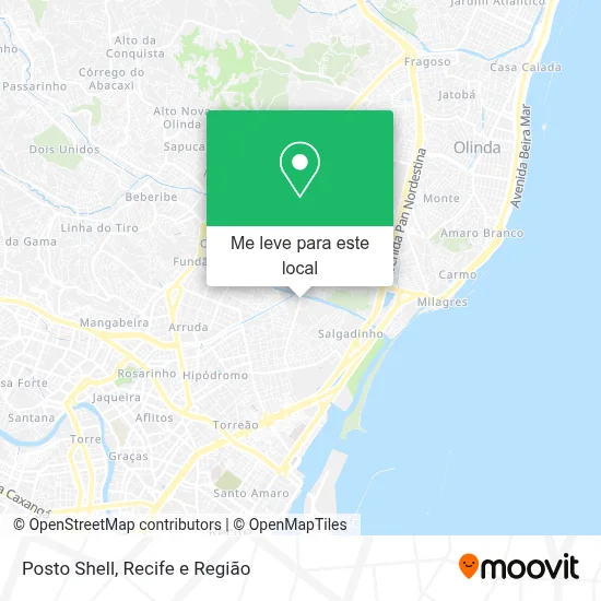 Posto Shell mapa