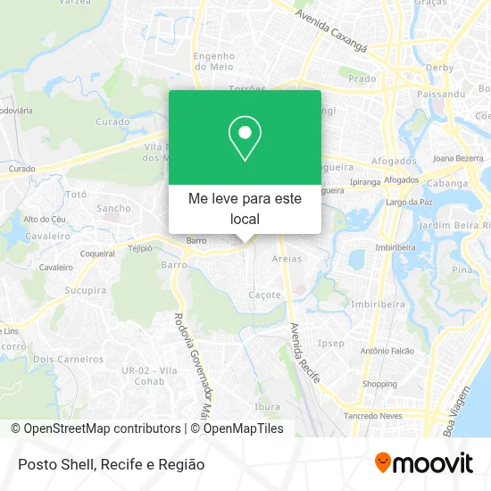 Posto Shell mapa