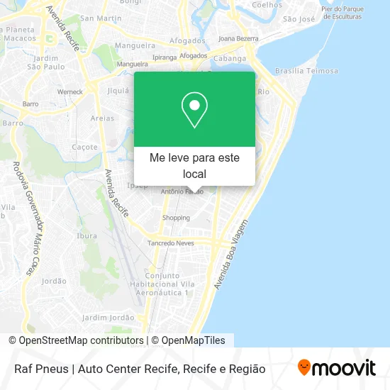 Raf Pneus | Auto Center Recife mapa