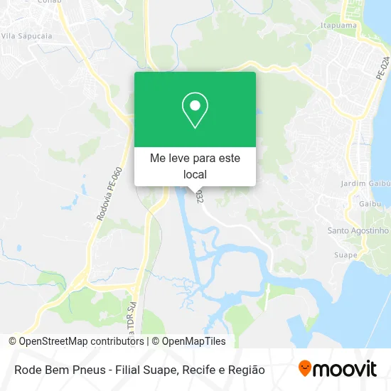 Rode Bem Pneus - Filial Suape mapa