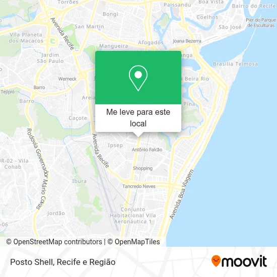 Posto Shell mapa