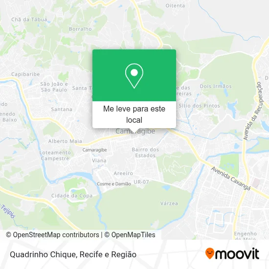 Quadrinho Chique mapa