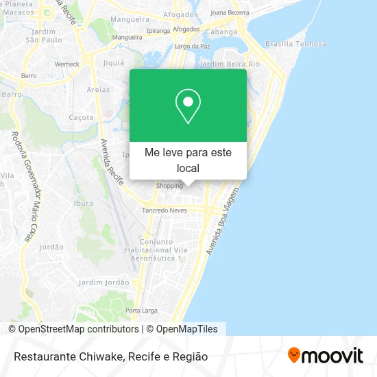 Restaurante Chiwake mapa
