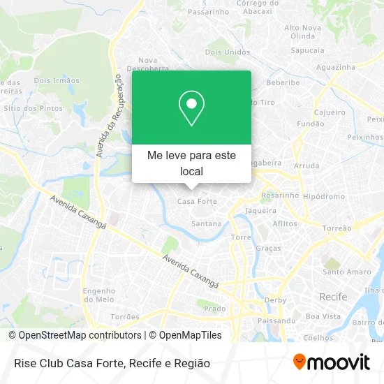 Rise Club Casa Forte mapa
