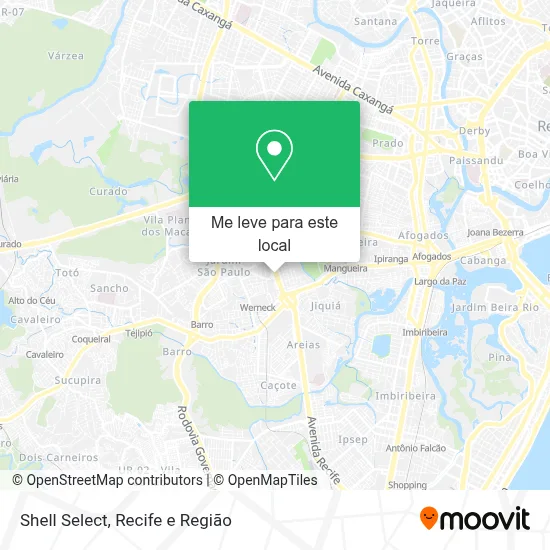 Shell Select mapa