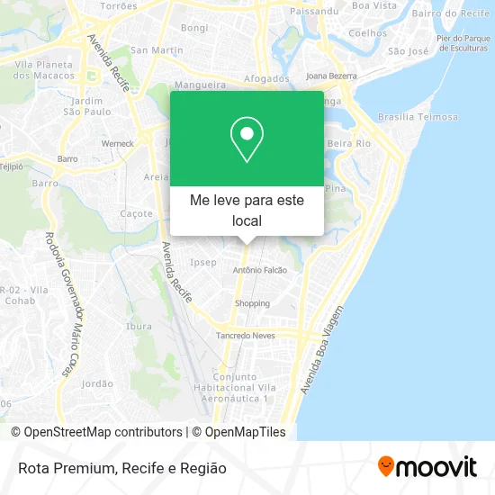 Rota Premium mapa
