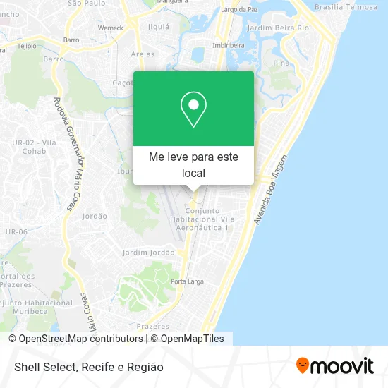 Shell Select mapa