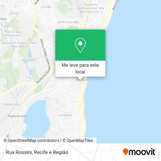 Rua Rossini mapa