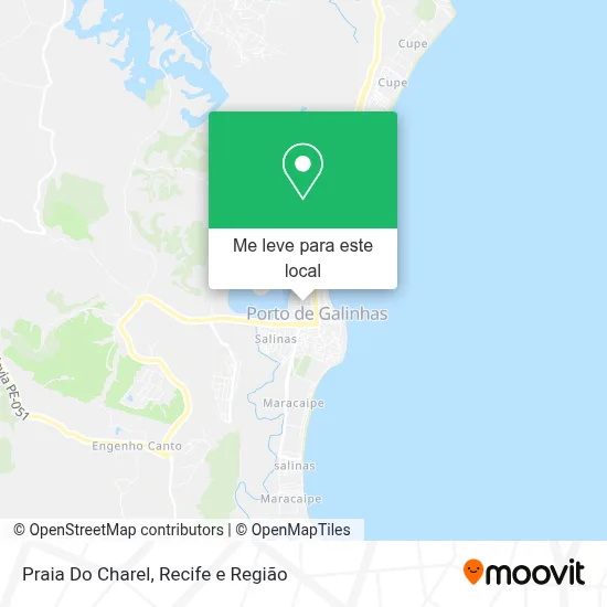 Praia Do Charel mapa