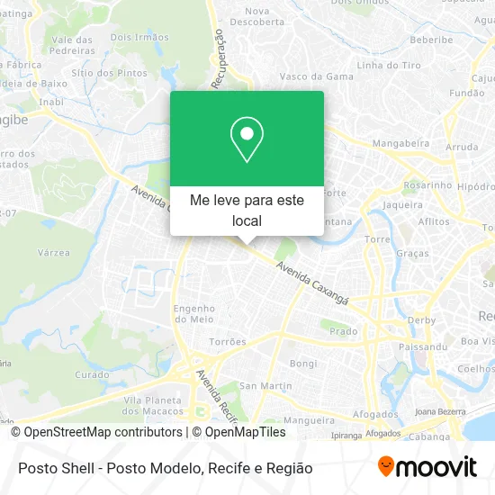Posto Shell - Posto Modelo mapa