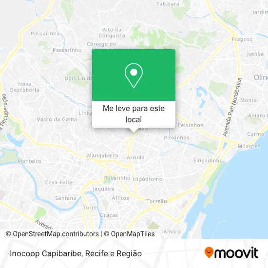 Inocoop Capibaribe mapa