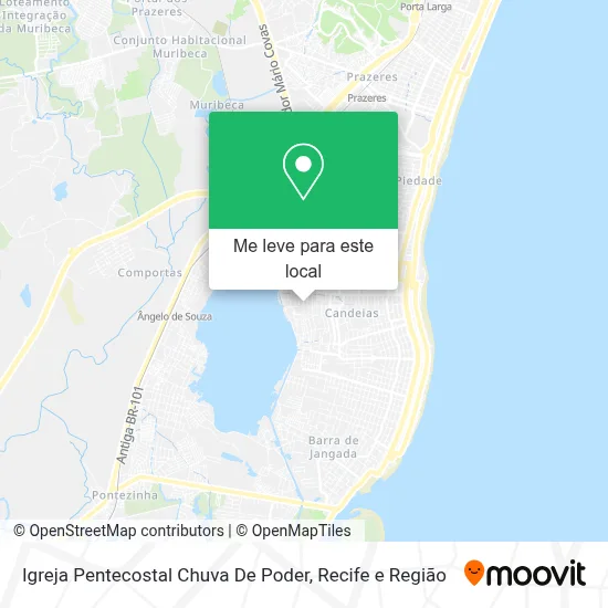 Igreja Pentecostal Chuva De Poder mapa