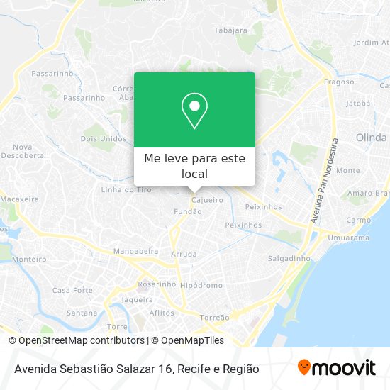 Avenida Sebastião Salazar 16 mapa