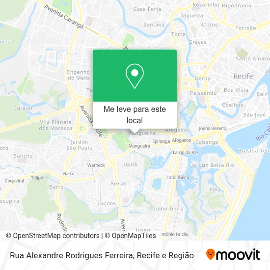 Rua Alexandre Rodrigues Ferreira mapa