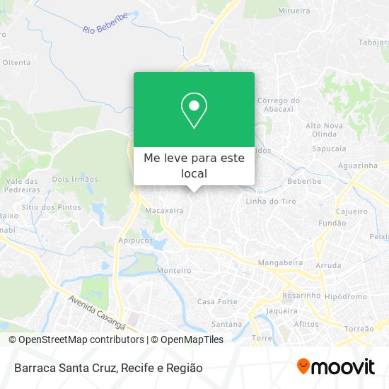 Barraca Santa Cruz mapa