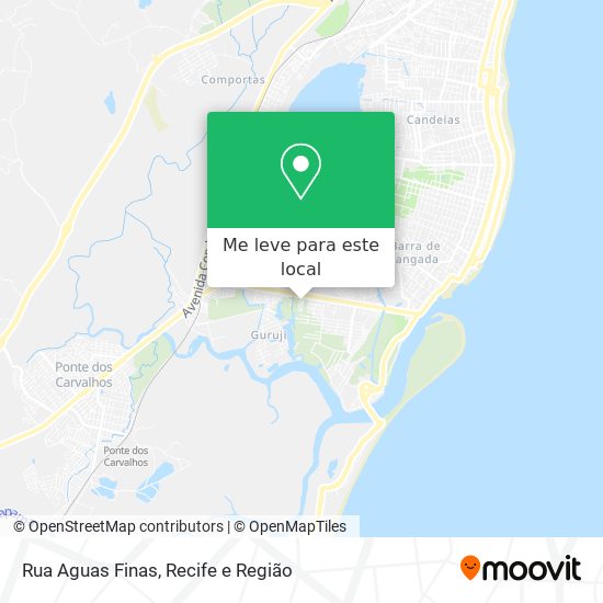 Rua Aguas Finas mapa