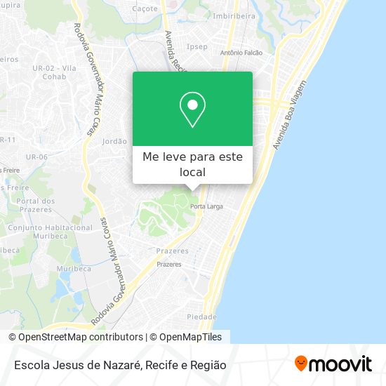 Escola Jesus de Nazaré mapa