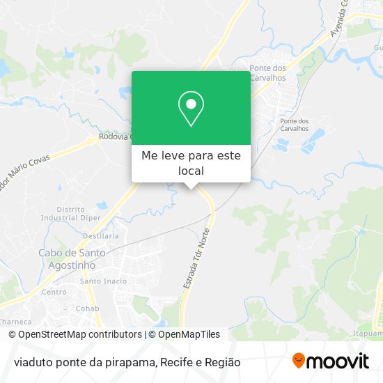 viaduto ponte da pirapama mapa