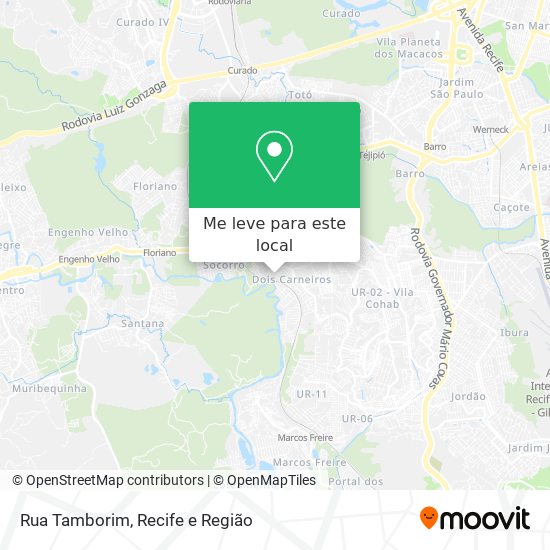 Rua Tamborim mapa