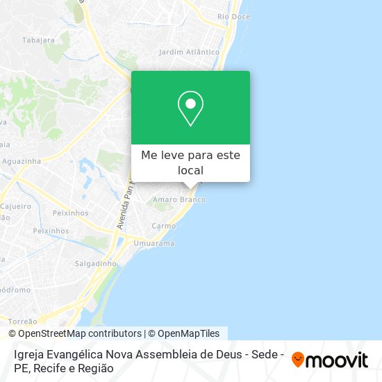 Igreja Evangélica Nova Assembleia de Deus - Sede - PE mapa