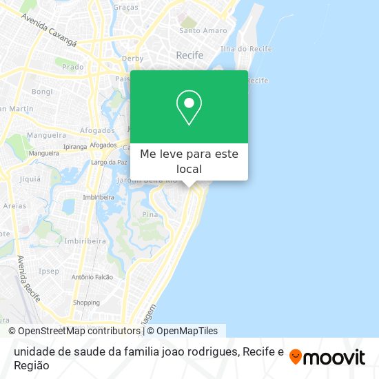unidade de saude da familia joao rodrigues mapa