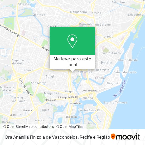 Dra Ananília Finizola de Vasconcelos mapa