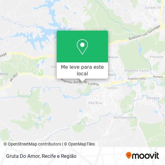 Gruta Do Amor mapa