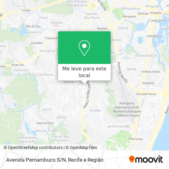 Avenida Pernambuco S/N mapa